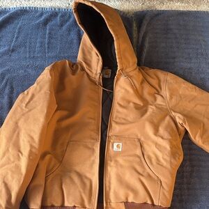Carhartt NWT Brown Hooded Jacket